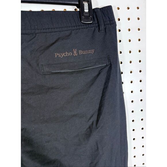 Psycho Bunny Madison Commuter Lightweight Stretch Waist Pant Black Size 34 - Picture 7 of 9